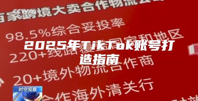 2025年TikTok账号打造指南