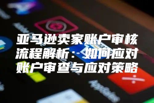 亚马逊卖家账户审核流程解析：如何应对账户审查与应对策略