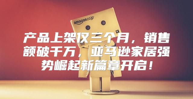 产品上架仅三个月，销售额破千万，亚马逊家居强势崛起新篇章开启！