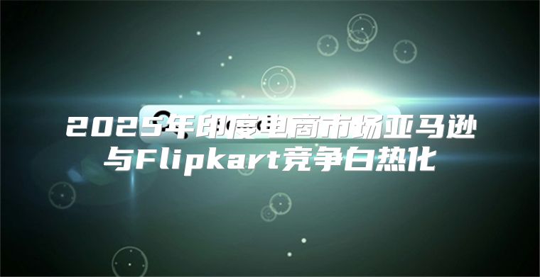 2025年印度电商市场亚马逊与Flipkart竞争白热化