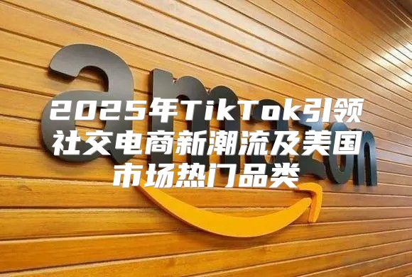 2025年TikTok引领社交电商新潮流及美国市场热门品类