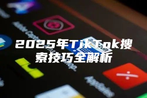 2025年TikTok搜索技巧全解析