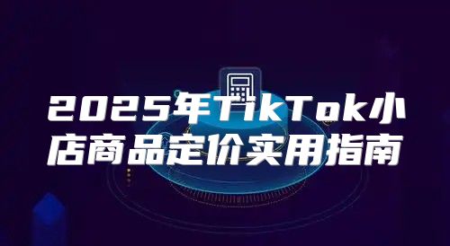 2025年TikTok小店商品定价实用指南