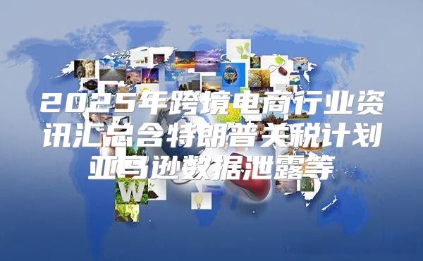 2025年跨境电商行业资讯汇总含特朗普关税计划亚马逊数据泄露等