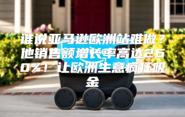 谁说亚马逊欧洲站难做？他销售额增长率高达260%！让欧洲生意疯狂吸金