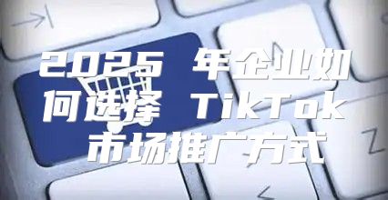 2025 年企业如何选择 TikTok 市场推广方式