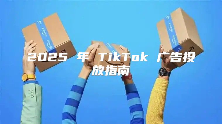 2025 年 TikTok 广告投放指南