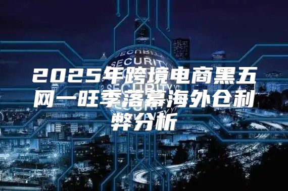 2025年跨境电商黑五网一旺季落幕海外仓利弊分析