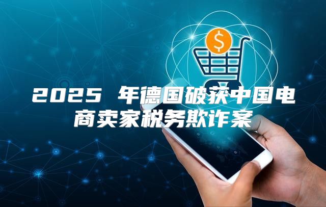 2025 年德国破获中国电商卖家税务欺诈案