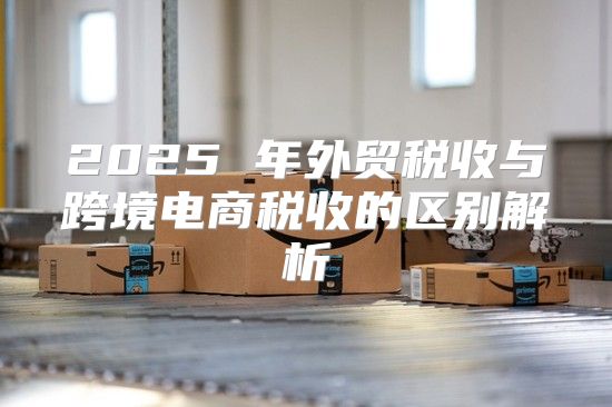 2025 年外贸税收与跨境电商税收的区别解析