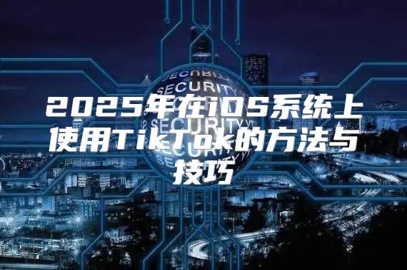 2025年在iOS系统上使用TikTok的方法与技巧
