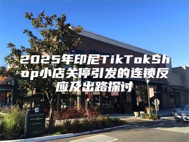 2025年印尼TikTokShop小店关停引发的连锁反应及出路探讨