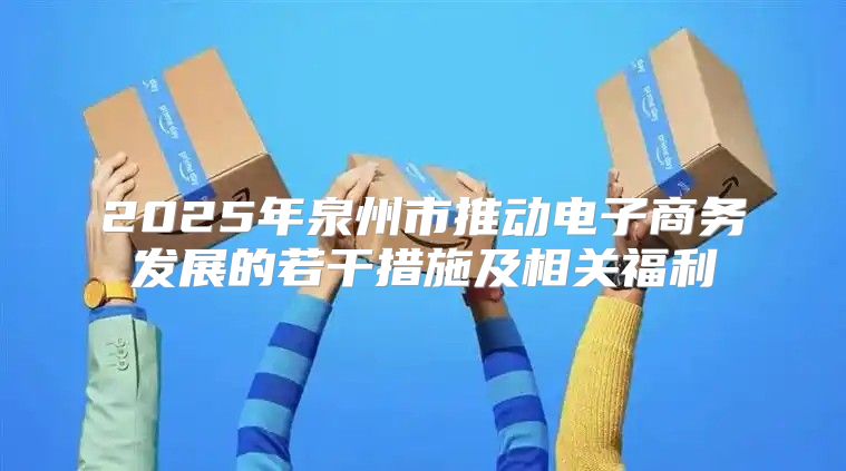 2025年泉州市推动电子商务发展的若干措施及相关福利