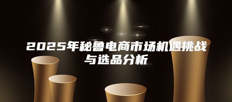 2025年秘鲁电商市场机遇挑战与选品分析