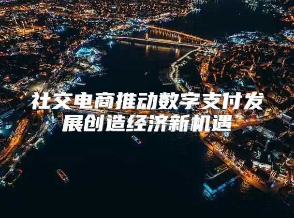 社交电商推动数字支付发展创造经济新机遇