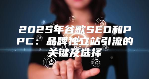 2025年谷歌SEO和PPC：品牌独立站引流的关键及选择