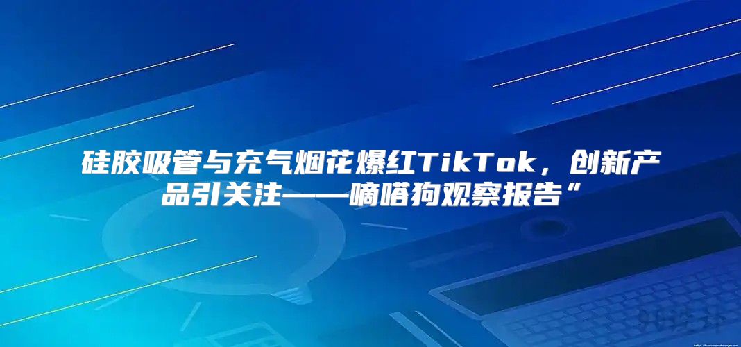 硅胶吸管与充气烟花爆红TikTok，创新产品引关注——嘀嗒狗观察报告”