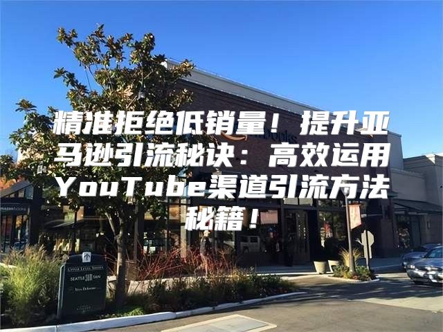 精准拒绝低销量！提升亚马逊引流秘诀：高效运用YouTube渠道引流方法秘籍！