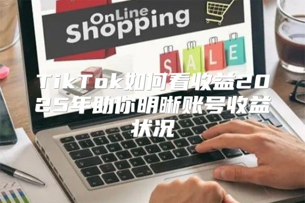 TikTok如何看收益2025年助你明晰账号收益状况
