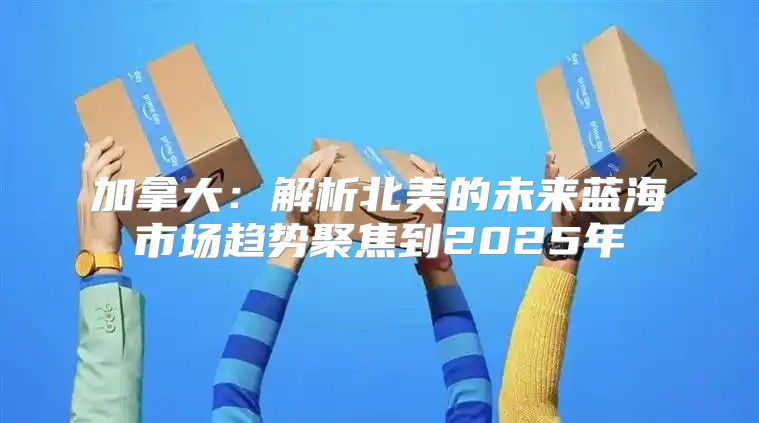 加拿大：解析北美的未来蓝海市场趋势聚焦到2025年