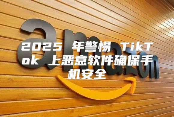 2025 年警惕 TikTok 上恶意软件确保手机安全