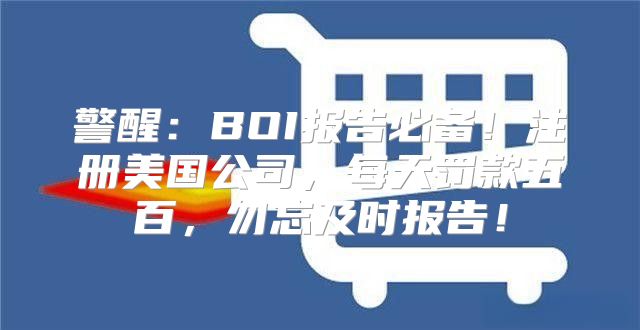 警醒：BOI报告必备！注册美国公司，每天罚款五百，勿忘及时报告！