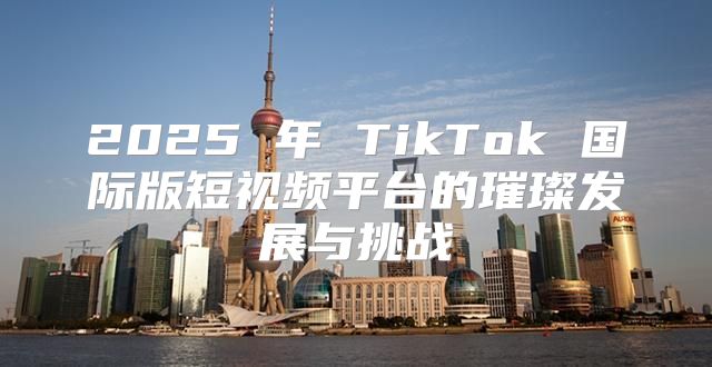 2025 年 TikTok 国际版短视频平台的璀璨发展与挑战