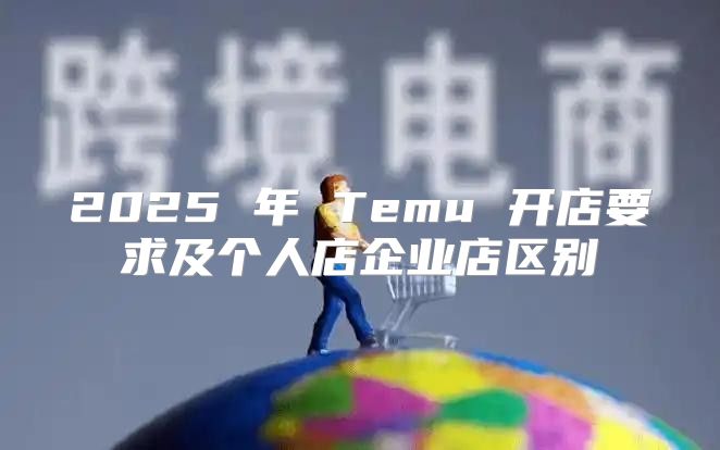 2025 年 Temu 开店要求及个人店企业店区别