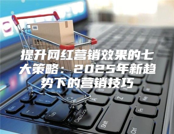 提升网红营销效果的七大策略：2025年新趋势下的营销技巧