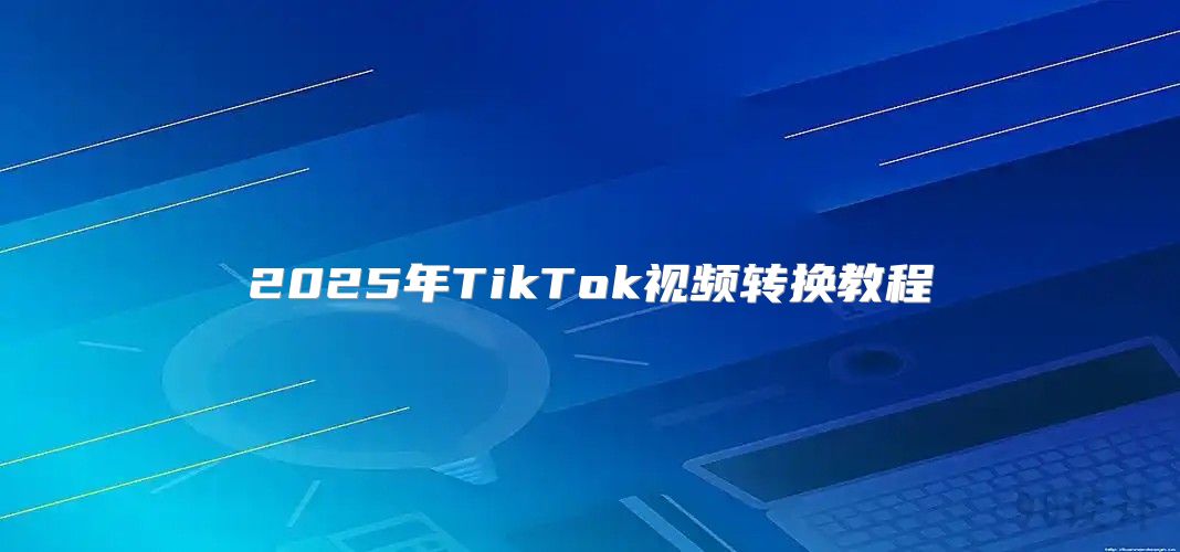2025年TikTok视频转换教程
