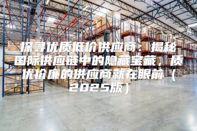 探寻优质低价供应商：揭秘国际供应链中的隐藏宝藏，质优价廉的供应商就在眼前2025版