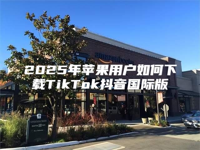 2025年苹果用户如何下载TikTok抖音国际版