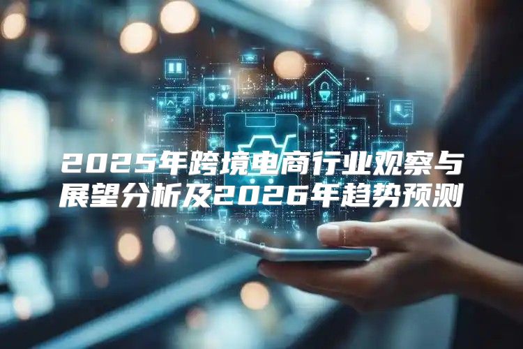 2025年跨境电商行业观察与展望分析及2026年趋势预测