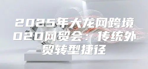 2025年大龙网跨境O2O网贸会：传统外贸转型捷径