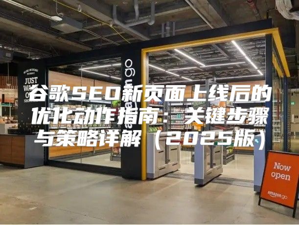 谷歌SEO新页面上线后的优化动作指南：关键步骤与策略详解2025版