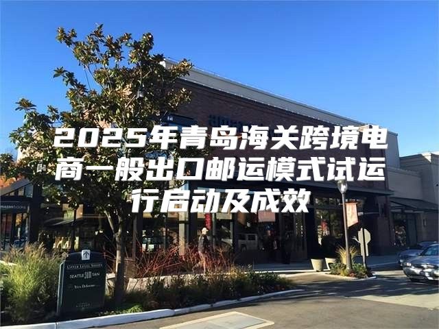 2025年青岛海关跨境电商一般出口邮运模式试运行启动及成效