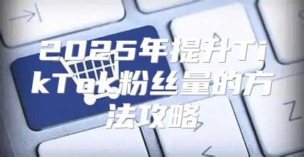 2025年提升TikTok粉丝量的方法攻略