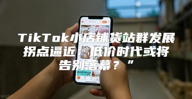 TikTok小店铺货站群发展拐点逼近：低价时代或将告别落幕？”