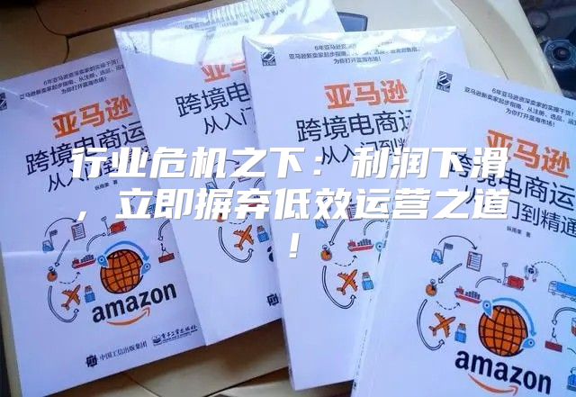 行业危机之下：利润下滑，立即摒弃低效运营之道！