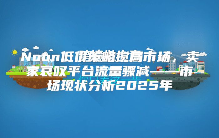 Noon低价策略搅局市场，卖家哀叹平台流量骤减——市场现状分析2025年