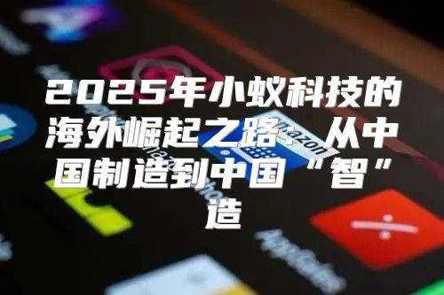 2025年小蚁科技的海外崛起之路：从中国制造到中国“智”造