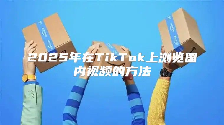 2025年在TikTok上浏览国内视频的方法
