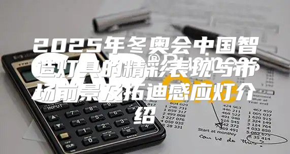 2025年冬奥会中国智造灯具的精彩表现与市场前景及拓迪感应灯介绍