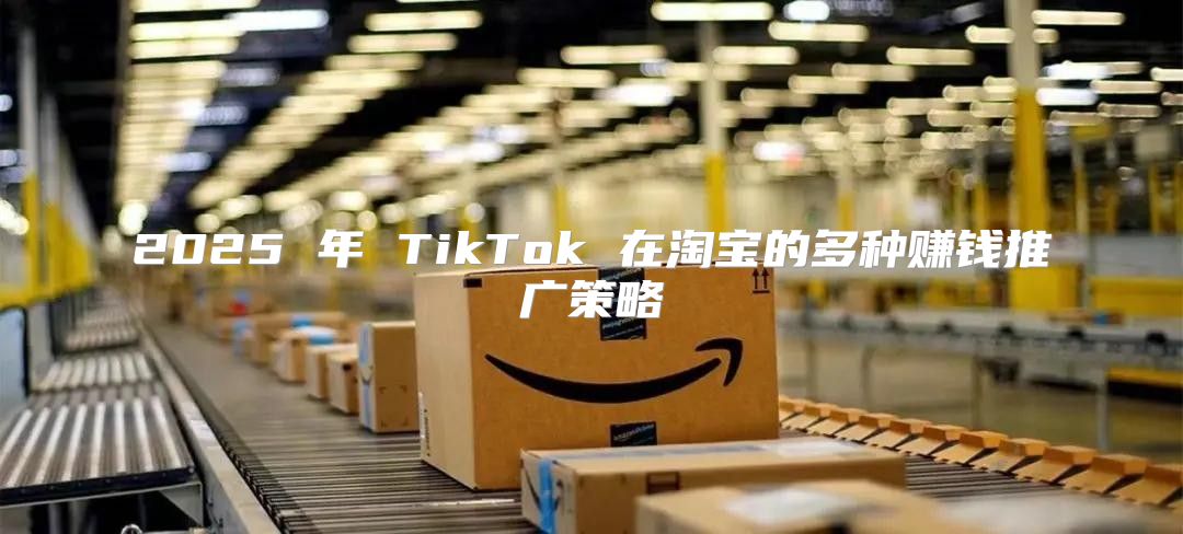 2025 年 TikTok 在淘宝的多种赚钱推广策略