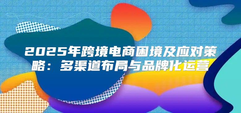 2025年跨境电商困境及应对策略：多渠道布局与品牌化运营