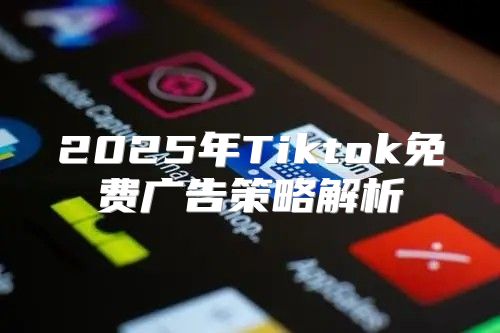 2025年Tiktok免费广告策略解析