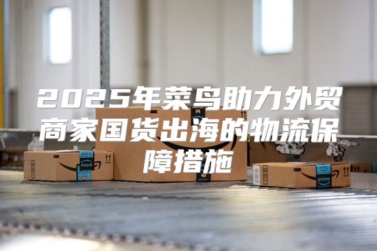 2025年菜鸟助力外贸商家国货出海的物流保障措施