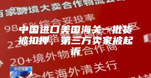 中国进口美国海关一批货被扣押，第三方卖家被起诉