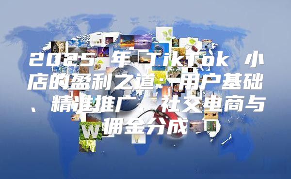 2025 年 TikTok 小店的盈利之道：用户基础、精准推广、社交电商与佣金分成