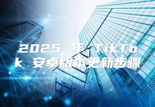2025 年 TikTok 安卓版本更新步骤